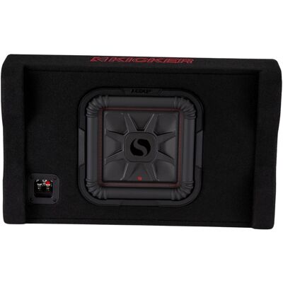 Kicker - L7T 10" 2-Ohm Down-Firing Enclosure Subwoofer - Black Kicker - L7T 10" 2-Ohm Down-Firing Enclosure Subwoofer - Black
