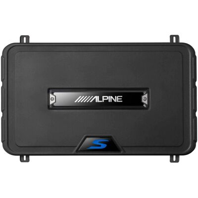 Alpine - SS-SB12 Single 12” S-Series Shallow Preloaded Subwoofer Enclosure - Black/Gray Alpine - SS-SB12 Single 12” S-Series Shallow Preloaded Subwoofer Enclosure - Black/Gray