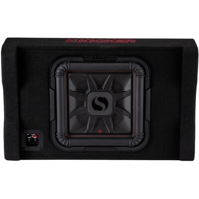 Kicker - L7T 12" 2-Ohm Down-Firing Enclosure Subwoofer - Black Kicker - L7T 12" 2-Ohm Down-Firing Enclosure Subwoofer - Black