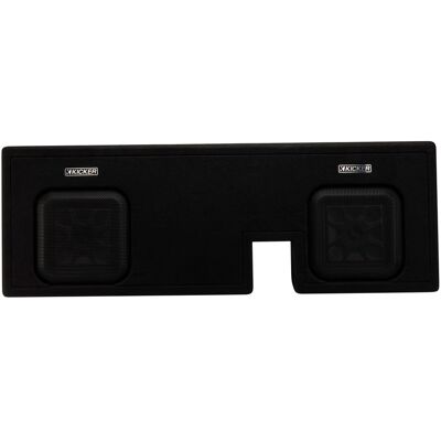 Kicker - L7T Custom Fit Dual 10" 2-Ohm Down Firing Enclosure Subwoofer for Select Toytoa Tacomas - Black Kicker - L7T Custom Fit Dual 10" 2-Ohm Down Firing Enclosure Subwoofer for Select Toytoa Tacomas - Black