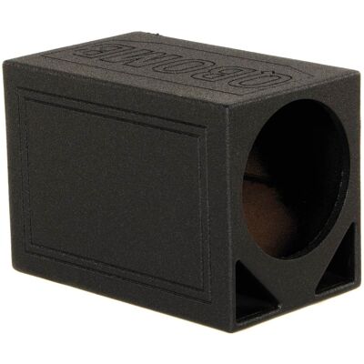QPower - Q Power QBOMB12TB Single 12" Triangle Ported Car Audio Subwoofer Box Enclosure - Black QPower - Q Power QBOMB12TB Single 12" Triangle Ported Car Audio Subwoofer Box Enclosure - Black