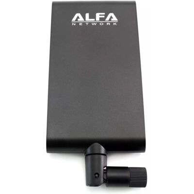 Alfa - APA-M25 Dual-Band 8/10dBi Indoor Panel Antenna with RP-SMA (Asus WL-ANT-157 Alt) - Black Alfa - APA-M25 Dual-Band 8/10dBi Indoor Panel Antenna with RP-SMA (Asus WL-ANT-157 Alt) - Black