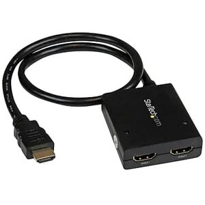 Startech - HDMI to HDMI/HDMI Audio/Video Splitter, Male to Female - Black Startech - HDMI to HDMI/HDMI Audio/Video Splitter, Male to Female - Black