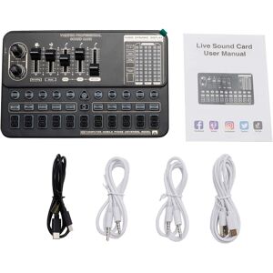 Topteng - V10 Pro Audio Sound Card - 16 Sound Effects, BT 5.0, Noise Reduction, 8H Battery for Karaoke/Live Stream on Phone/PC Topteng - V10 Pro Audio Sound Card - 16 Sound Effects, BT 5.0, Noise Reduction, 8H Battery for Karaoke/Live Stream on Phone/PC