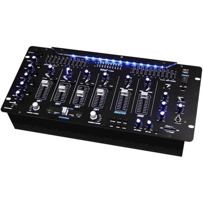 PylePro - 6-Channel Bluetooth DJ Mixer - Black PylePro - 6-Channel Bluetooth DJ Mixer - Black