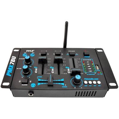 PylePro - 3-Channel Bluetooth DJ Mixer - Black PylePro - 3-Channel Bluetooth DJ Mixer - Black