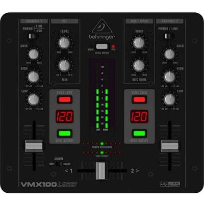 Behringer - Professional 2-Channel DJ Mixer - Black Behringer - Professional 2-Channel DJ Mixer - Black
