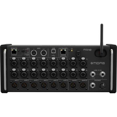 Midas - MR18 18-Input Digital Mixer for iPad/Android Tablets with Wi-Fi and USB Recorder Midas - MR18 18-Input Digital Mixer for iPad/Android Tablets with Wi-Fi and USB Recorder