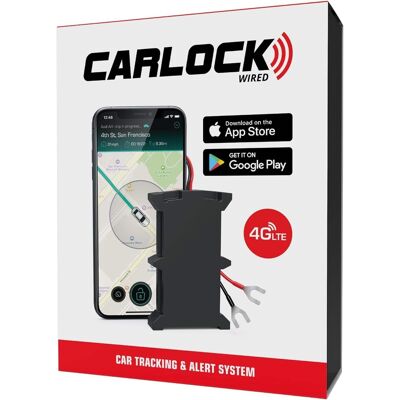 CARLOCK - Wired Hidden GPS Tracker for Vehicles - 12-24v Battery, Anti Theft Car Device, 4G LTE, Instant Alerts, Easy Install CARLOCK - Wired Hidden GPS Tracker for Vehicles - 12-24v Battery, Anti Theft Car Device, 4G LTE, Instant Alerts, Easy Install