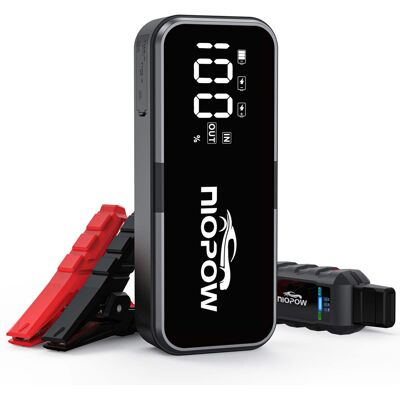 NIOPOW - Car Jump Starter 5000A 28800mAh 12V Power Bank LCD LED Light USB Fast Charge NIOPOW - Car Jump Starter 5000A 28800mAh 12V Power Bank LCD LED Light USB Fast Charge