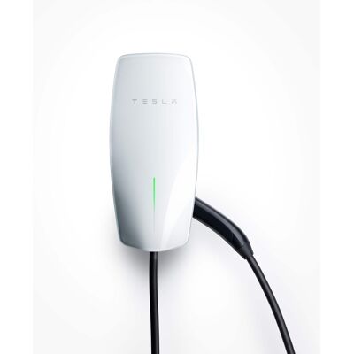 Tesla - Universal Wall Connector Level 2 Hardwired Electric Vehicle (EV) Charger – up to 48A– 24’ - White Tesla - Universal Wall Connector Level 2 Hardwired Electric Vehicle (EV) Charger – up to 48A– 24’ - White