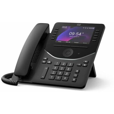 Cisco Systems Consumer Products - 9841 Gigabit VoIP IP Desk Phone with 3.5" LCD, Speakerphone, SIP Gateway Compatible, Wall-Mountable - Carbon Black Cisco Systems Consumer Products - 9841 Gigabit VoIP IP Desk Phone with 3.5" LCD, Speakerphone, SIP Gateway Compatible, Wall-Mountable - Carbon Black