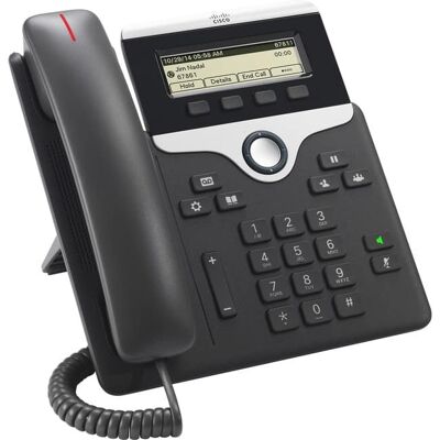 Cisco Systems Consumer Products - Cisco 7811 IP Phone - Corded - Wall Mountable, Desktop - 1 x Total Line - VoIP - 2 x Network (RJ-45) - PoE - Charcoal Cisco Systems Consumer Products - Cisco 7811 IP Phone - Corded - Wall Mountable, Desktop - 1 x Total Line - VoIP - 2 x Network (RJ-45) - PoE - Charcoal