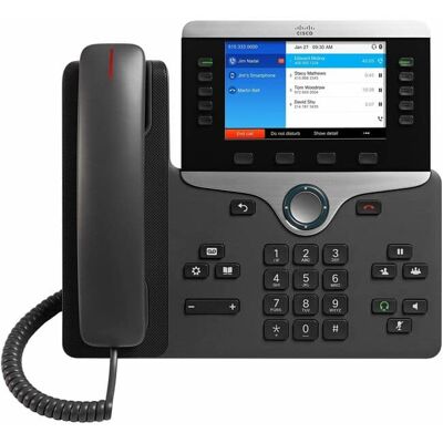 Cisco Systems Consumer Products - Cisco 8851NR IP Phone - Corded - Corded - Wall Mountable - VoIP - 2 x Network (RJ-45) - PoE Ports - Charcoal Cisco Systems Consumer Products - Cisco 8851NR IP Phone - Corded - Corded - Wall Mountable - VoIP - 2 x Network (RJ-45) - PoE Ports - Charcoal
