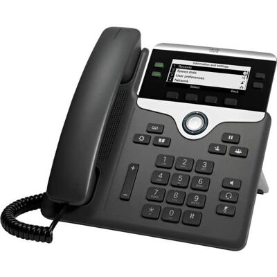 Cisco Systems Consumer Products - Cisco 7841 IP Phone - Corded - Corded - Tabletop, Wall Mountable - TAA Compliant - 4 x Total Line - VoIP - 3.5" - Black Cisco Systems Consumer Products - Cisco 7841 IP Phone - Corded - Corded - Tabletop, Wall Mountable - TAA Compliant - 4 x Total Line - VoIP - 3.5" - Black