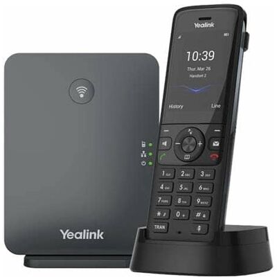 Yealink - W78P IP Phone - Cordless - Corded - DECT, Bluetooth - Desktop, Wall Mountable - Black Yealink - W78P IP Phone - Cordless - Corded - DECT, Bluetooth - Desktop, Wall Mountable - Black