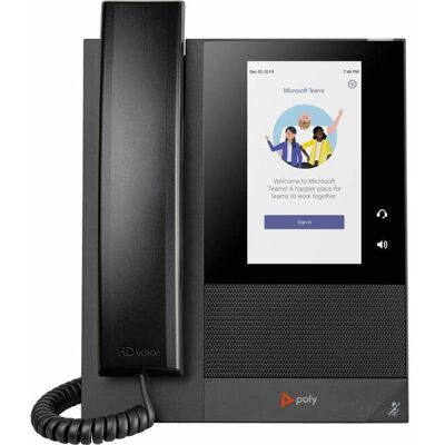 HP - Poly CCX 400 IP Phone - Corded - Corded - Desktop, Wall Mountable - 24 x Total Line - VoIP - 5" LCD - 2 x - Black HP - Poly CCX 400 IP Phone - Corded - Corded - Desktop, Wall Mountable - 24 x Total Line - VoIP - 5" LCD - 2 x - Black