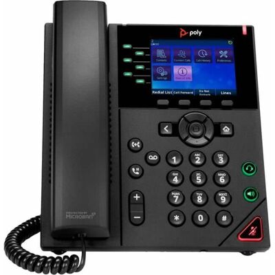 HP - Poly OBI VVX 350 IP Phone - Corded - Corded - Desktop, Wall Mountable - TAA Compliant - VoIP - 2 x Network - Black HP - Poly OBI VVX 350 IP Phone - Corded - Corded - Desktop, Wall Mountable - TAA Compliant - VoIP - 2 x Network - Black