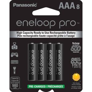Panasonic - eneloop Pro AAA 8Pk Recharegable Batteries Panasonic - eneloop Pro AAA 8Pk Recharegable Batteries