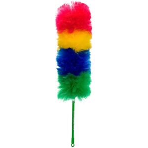 Kitchen + Home - Large Static Duster - 27" Inch Electrostatic Feather Duster - Rainbow - multicolor Kitchen + Home - Large Static Duster - 27" Inch Electrostatic Feather Duster - Rainbow - multicolor