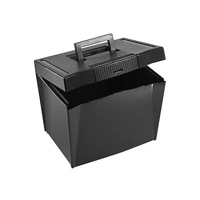 Pendaflex - Portable Hanging File Box, Letter Size - Black Pendaflex - Portable Hanging File Box, Letter Size - Black