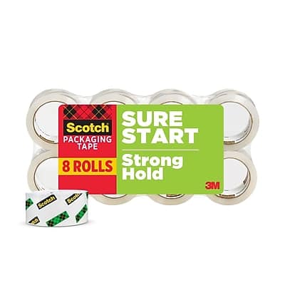 Scotch - Packing Tape, 1.88" x 54.6 yds., 8/Pack - Clear Scotch - Packing Tape, 1.88" x 54.6 yds., 8/Pack - Clear