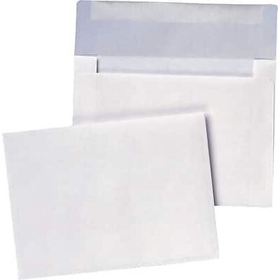 Quality Park - Gummed Invitation Envelopes, 4 3/8" x 5 3/4" 100/Box - White Quality Park - Gummed Invitation Envelopes, 4 3/8" x 5 3/4" 100/Box - White