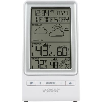 La Crosse Technology - Wireless Digital Forecast Station - White La Crosse Technology - Wireless Digital Forecast Station - White