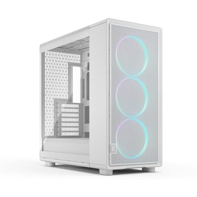 Fractal Design - Epoch XL White RGB Case - Tempered Glass, Mesh Front, 3x 140mm Fans, ATX/mATX/ITX Support - White Fractal Design - Epoch XL White RGB Case - Tempered Glass, Mesh Front, 3x 140mm Fans, ATX/mATX/ITX Support - White