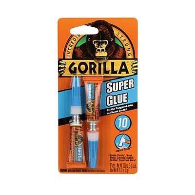 Gorilla - Super Glue, 0.11 oz., 2/Pack Gorilla - Super Glue, 0.11 oz., 2/Pack