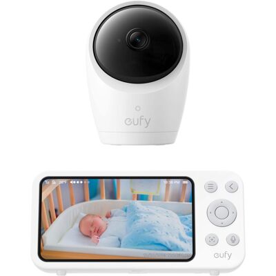 eufy - E21 Baby Monitor with 4K Camera and Charging Base - White eufy - E21 Baby Monitor with 4K Camera and Charging Base - White