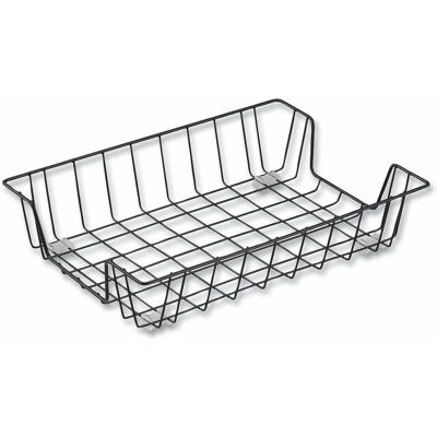 Universal - Wire Metal Letter Tray 1 Section Letter Size Files 10" x 14.13" x 3" - Black Universal - Wire Metal Letter Tray 1 Section Letter Size Files 10" x 14.13" x 3" - Black
