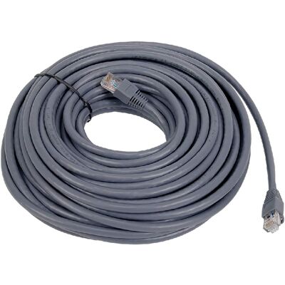 RCA - 50-Ft. CAT-6 Cable - Black RCA - 50-Ft. CAT-6 Cable - Black