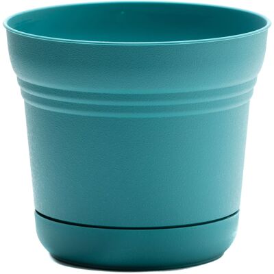 Bloem - Bermuda Teal 10" - Saturn Pot Planter Bloem - Bermuda Teal 10" - Saturn Pot Planter