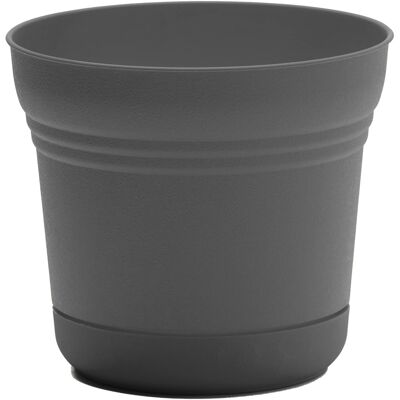 Bloem - Charcoal 12" - Saturn Pot Planter Bloem - Charcoal 12" - Saturn Pot Planter