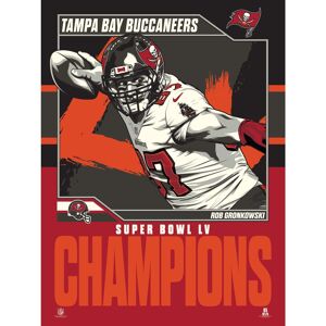 Phenom Gallery - Rob Gronkowski Tampa Bay Buccaneers Super Bowl LV Champions 18'' x 24'' Serigraph Limited Edition Poster Art Print - Multicolor Phenom Gallery - Rob Gronkowski Tampa Bay Buccaneers Super Bowl LV Champions 18'' x 24'' Serigraph Limited Edition Poster Art Print - Multicolor