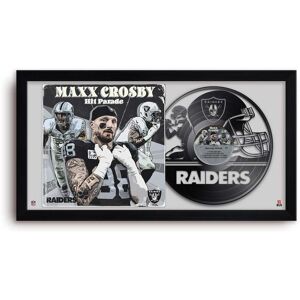 Sporticulture - Maxx Crosby Las Vegas Raiders 14" x 26" Framed Art Vinyl Album Print - Black Sporticulture - Maxx Crosby Las Vegas Raiders 14" x 26" Framed Art Vinyl Album Print - Black