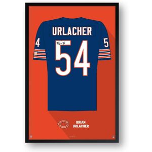 Sporticulture - Brian Urlacher Chicago Bears Framed 27" x 39" Retired Jersey Art Print - Multicolor Sporticulture - Brian Urlacher Chicago Bears Framed 27" x 39" Retired Jersey Art Print - Multicolor