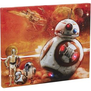 Star Wars - BB-8 Illuminating Canvas Wall Art - Orange Star Wars - BB-8 Illuminating Canvas Wall Art - Orange
