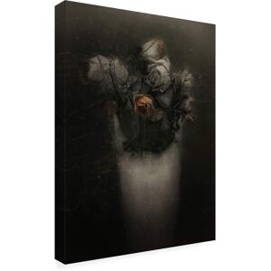 Trademark Fine Art - Gilbert Claes Grieving Red Old Roses Canvas Art - 18 x 24 Inches - 18x24 - Multicolor Trademark Fine Art - Gilbert Claes Grieving Red Old Roses Canvas Art - 18 x 24 Inches - 18x24 - Multicolor