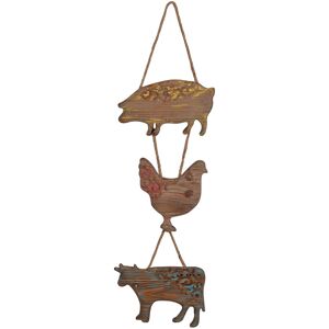 A & B Home - 42089 10x35.5 Inch Farm Animals Wall Art - Multicolored A & B Home - 42089 10x35.5 Inch Farm Animals Wall Art - Multicolored