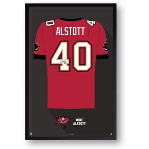 Sporticulture - Mike Alstott Tampa Bay Buccaneers Framed 27" x 39" Retired Jersey Art Print - Multicolor Sporticulture - Mike Alstott Tampa Bay Buccaneers Framed 27" x 39" Retired Jersey Art Print - Multicolor