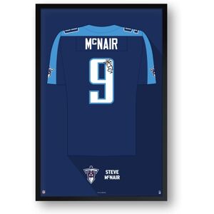 Sporticulture - Steve McNair Tennessee Titans Framed 14" x 20" Retired Jersey Art Print - Multicolor Sporticulture - Steve McNair Tennessee Titans Framed 14" x 20" Retired Jersey Art Print - Multicolor