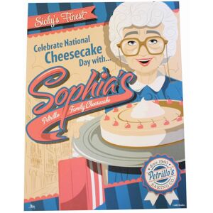 Toynk - The Golden Girls Sophia’s Cheesecake Wall Poster Measures 24 x 18 Inches - Pink Toynk - The Golden Girls Sophia’s Cheesecake Wall Poster Measures 24 x 18 Inches - Pink