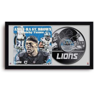 Sporticulture - Amon-Ra St. Brown Detroit Lions 14" x 26" Framed Art Vinyl Album Print - Black Sporticulture - Amon-Ra St. Brown Detroit Lions 14" x 26" Framed Art Vinyl Album Print - Black