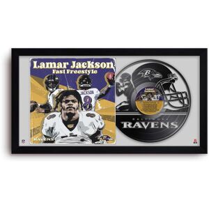 Sporticulture - Lamar Jackson Baltimore Ravens 14" x 26" Framed Art Vinyl Album Print - Black Sporticulture - Lamar Jackson Baltimore Ravens 14" x 26" Framed Art Vinyl Album Print - Black