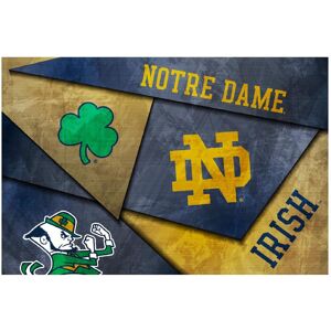 Indigo Falls - Notre Dame Fighting Irish 16" x 24" Mosaic Poster - White Indigo Falls - Notre Dame Fighting Irish 16" x 24" Mosaic Poster - White
