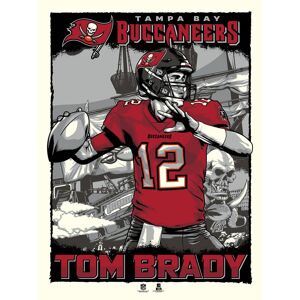 Phenom Gallery - Tom Brady Tampa Bay Buccaneers 18'' x 24'' Quarterback Serigraph Limited Edition Poster Art Print - Multicolor Phenom Gallery - Tom Brady Tampa Bay Buccaneers 18'' x 24'' Quarterback Serigraph Limited Edition Poster Art Print - Multicolor