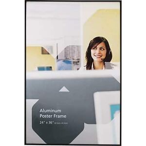 Staples - 24" x 36" Aluminum Poster Frame - Black Staples - 24" x 36" Aluminum Poster Frame - Black