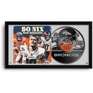 Sporticulture - Bo Nix 14" x 26" Framed Art Vinyl Album Print - Black Sporticulture - Bo Nix 14" x 26" Framed Art Vinyl Album Print - Black